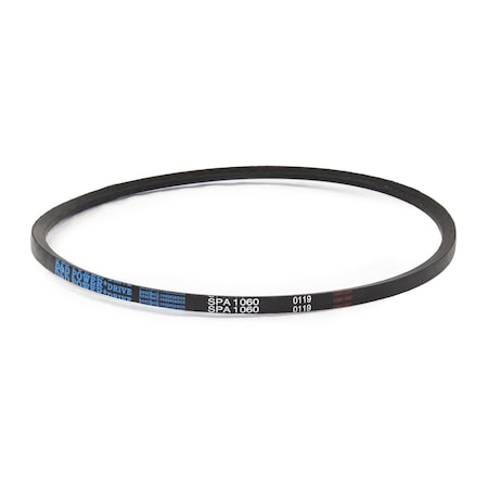 D&D SPA1060 Metric V-Belt, 1060mm Outside Length, 13 mm Top Width, 10 mm Thickness, 1 Ribs SPA1060